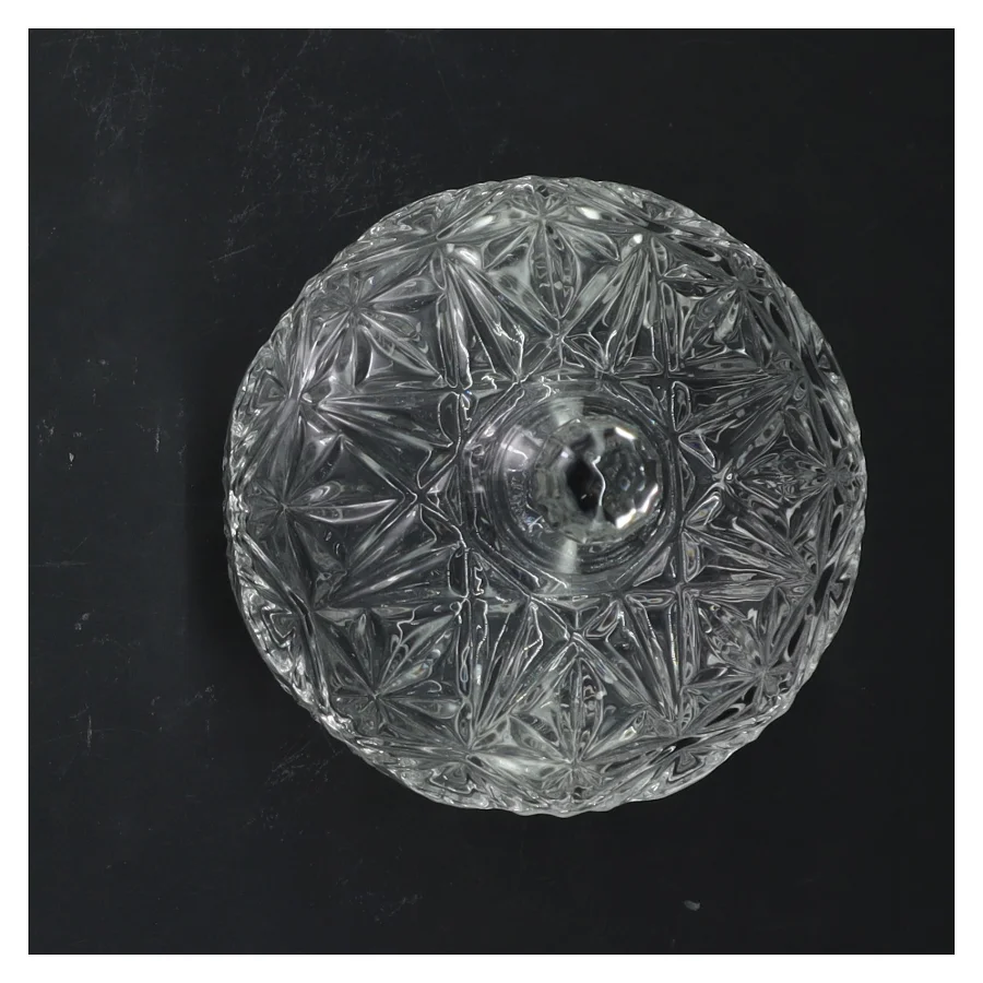 Krystal beholder med låg (str. 13x11 cm)