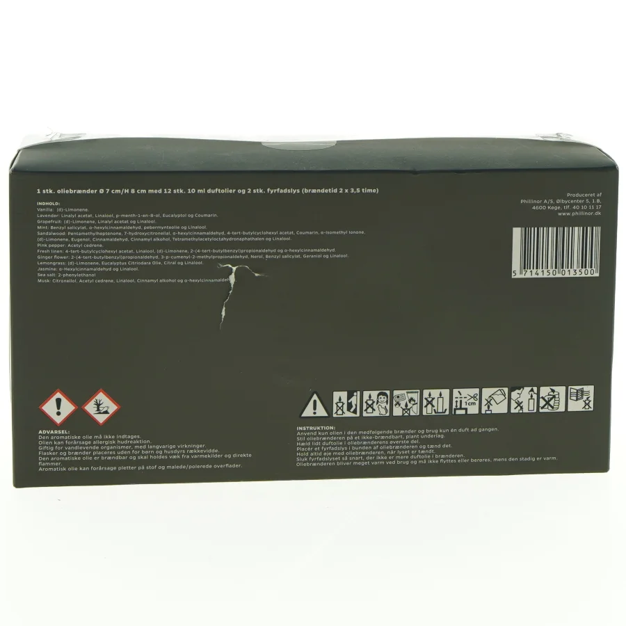 Duftsæt med oliebrænder og æteriske olier