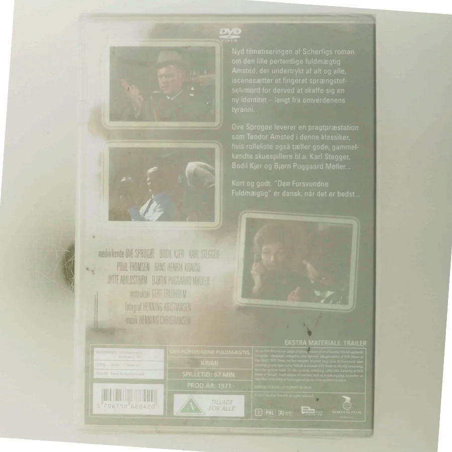 Den Forsvundne Fuldmægtig med Ove Sprogøe (DVD)