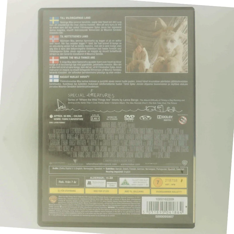 Where The Wild Things Are DVD                                        <span class="label label-blank pull-right" style="margin-right: 3px;">Standard edition</span> med Aktor listen er ikke synlig (DVD)