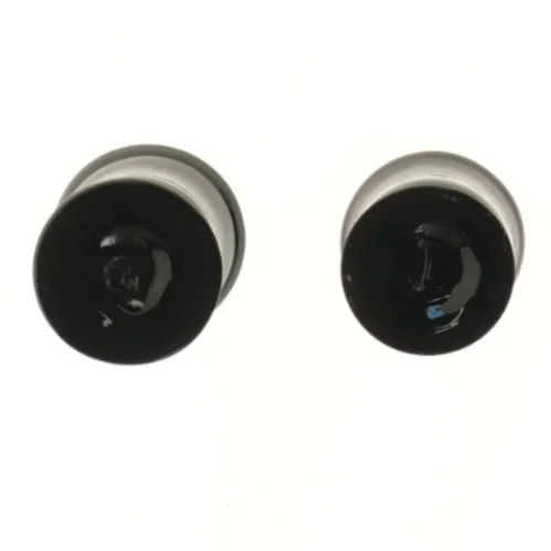 Glasdekoration (str. 2 stk Ø 6,5 cm længde 10 cm)