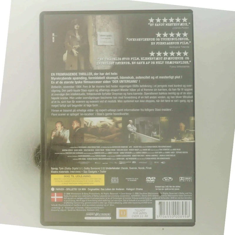 De Andres Liv                            <span class="label label-blank pull-right">Standard edition</span> med Martina Gedeck (DVD)