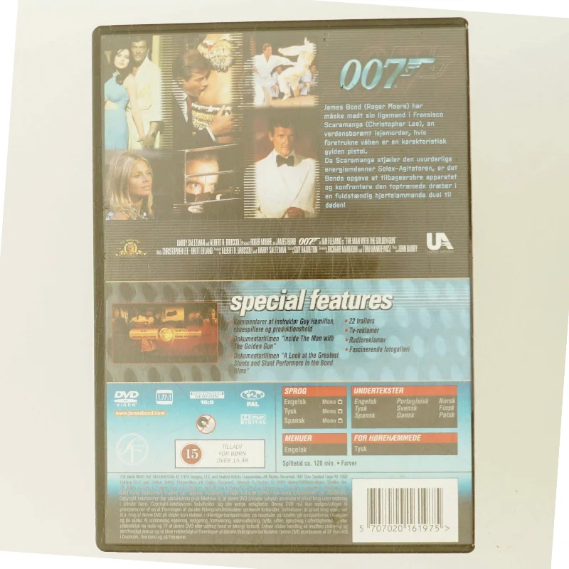 Agent 007 - the Man with the Golden Gun med Roger Moore (DVD)