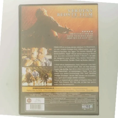 Shawshank Redemption med Tim Robbins (DVD)