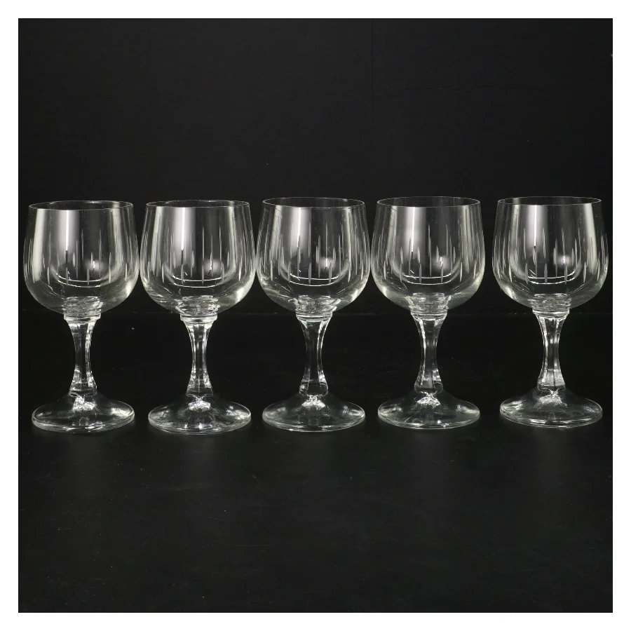 Smukke vinglas, sæt af 5 (str. 5 styk, 13 cm)