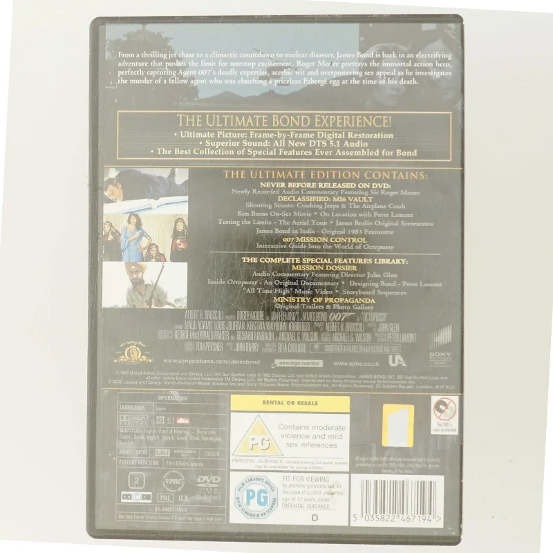 Octopussy med Roger Moore (DVD)