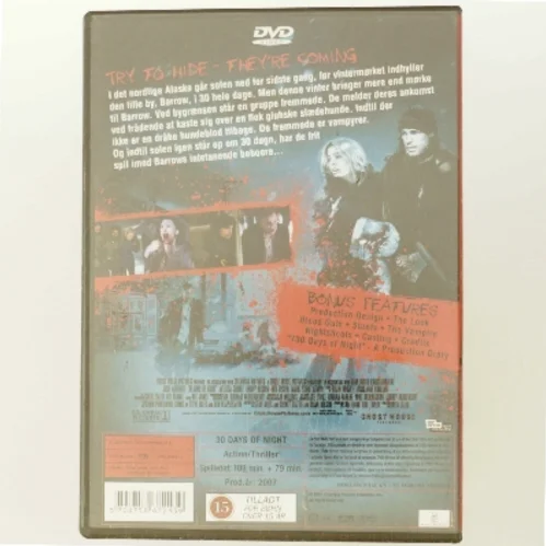 30 days of of night med Josh Hartnett (DVD)