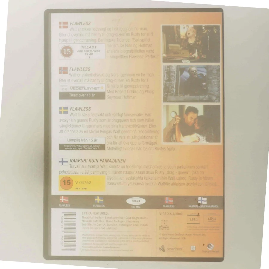 Flawless med Philip Seymour Hoffman (DVD)