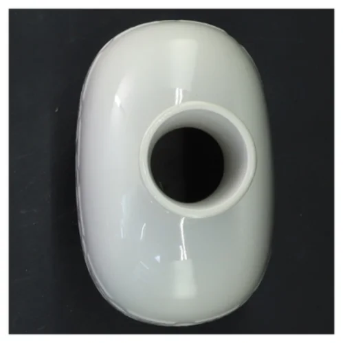 Bing og Grøndal Hvid vase med mønster fra B&G (str. 15x10 cm)