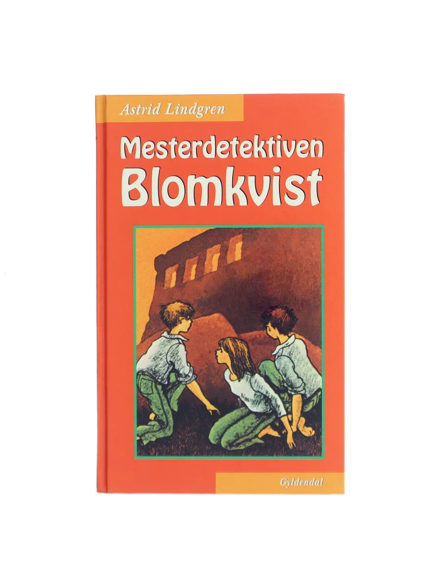 Forsiden af Mesterdetektiven Blomkvist (Mästerdetektiven Blomkvist) af Astrid Lindgren