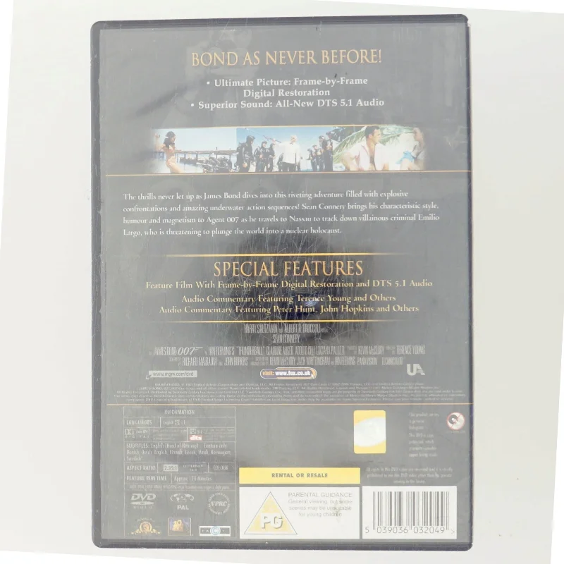 007 Thunderball [Edizione: Regno Unito] med Sean Connery (DVD)