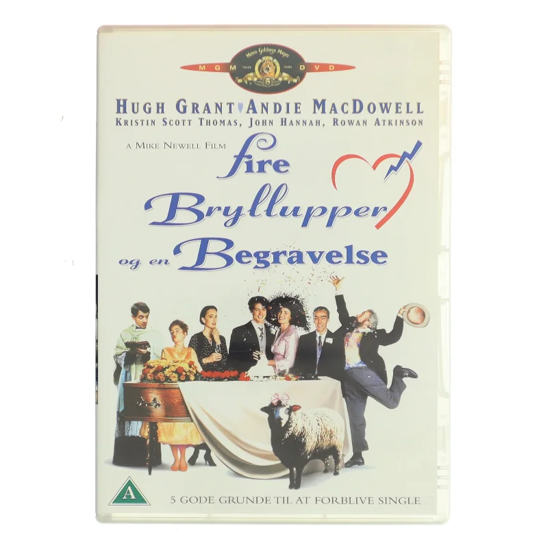 fire bryllupper og en begravelse med Hugh Grant (DVD)