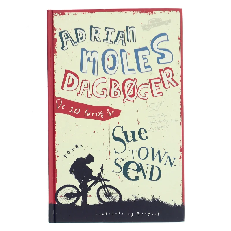 Adrian Moles dagbøger : de første ti år af Sue Townsend (Bog)