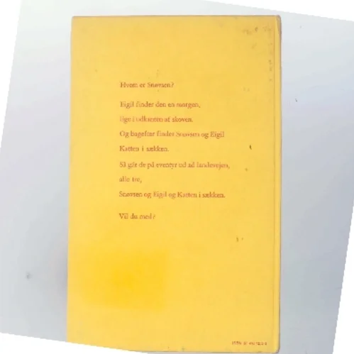 Snøvsen og Eigil og Katten i Sækken af Benny Andersen (Bog)