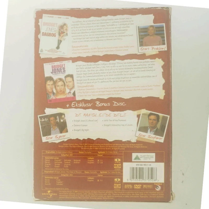 Bridget's Diaries Box 3-disc med Renée Zellweger (DVD)