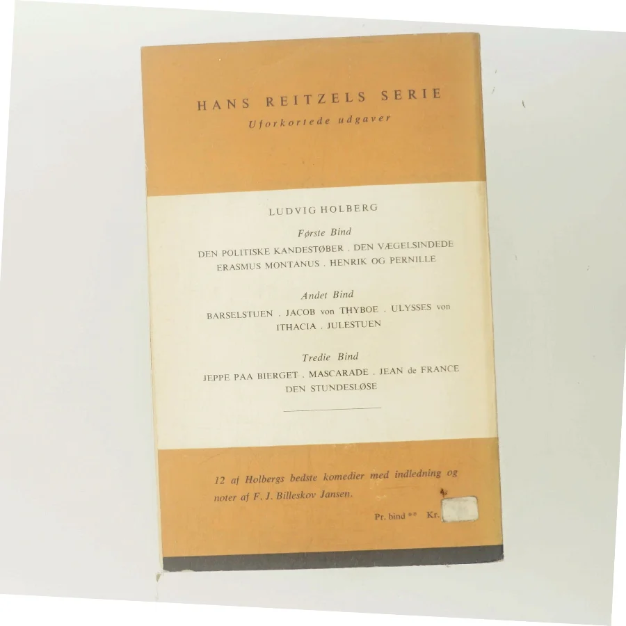 Den politiske Kandestøber og tre andre Komedier af Ludvig Holberg (Bog)