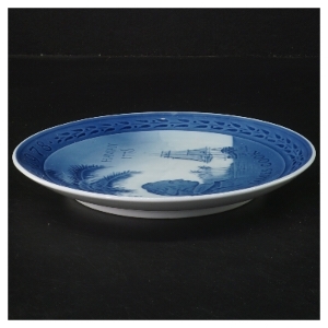 Dekorativ tallerken med Captain Cook motiv fra Royal Copenhagen (str. 18,5 cm)