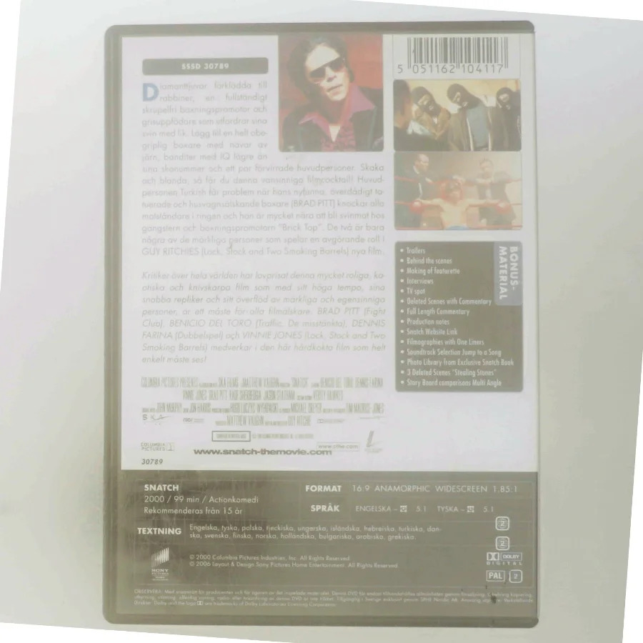 Snatch med Brad Pitt (DVD)