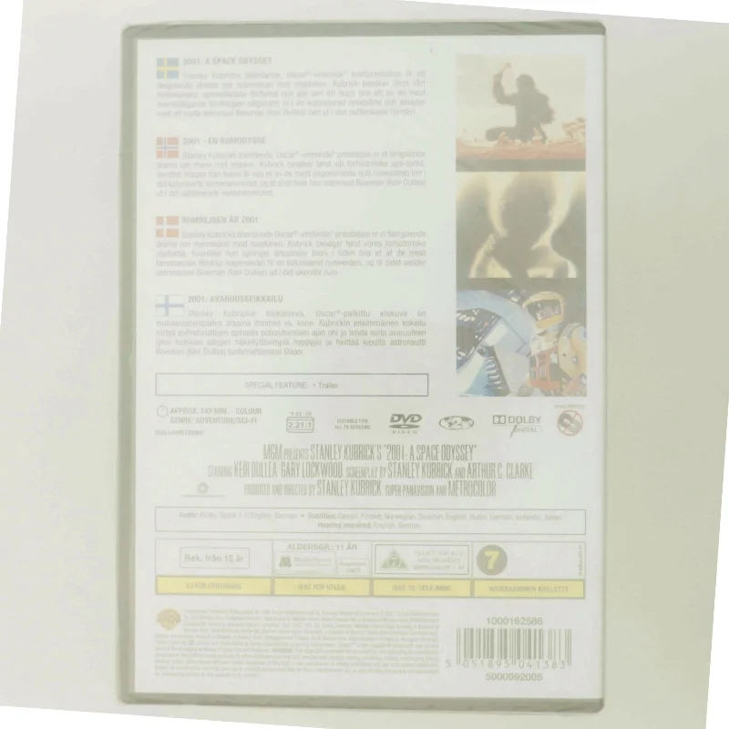 2001: A Space Odyssey                                        <span class="label label-blank pull-right" style="margin-right: 3px;">Standard edition</span> med Keir Dullea (DVD)