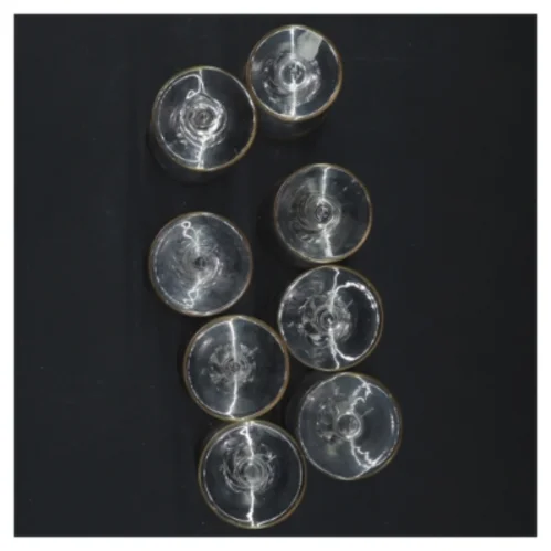 Sæt af små glas Lyngby Glas"måge"(str. 8x4 cm)