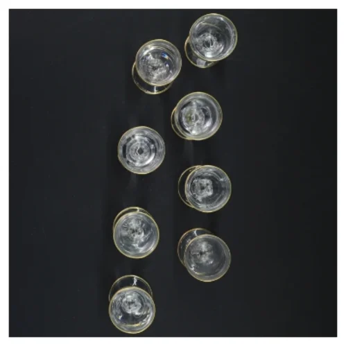 Sæt af små glas Lyngby Glas"måge"(str. 8x4 cm)