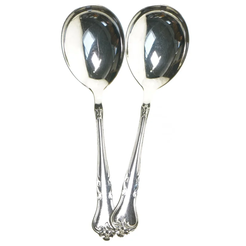 To Kartoffelskeer i rustfrit stål fra Atla (str. 22 cm)