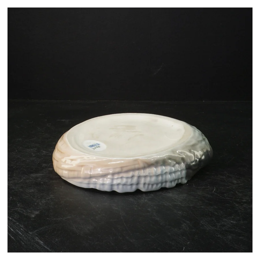 Keramikfad med hummermotiv fra Royal Copenhagen (str. Ø. 18 cm)