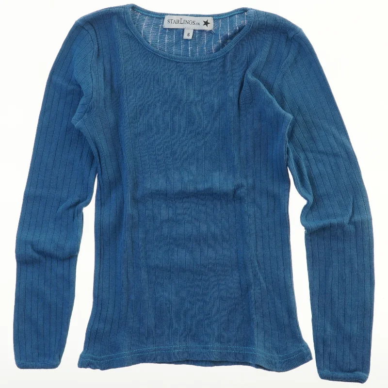 Langærmet ribbet bluse fra Starlings (str. 116)