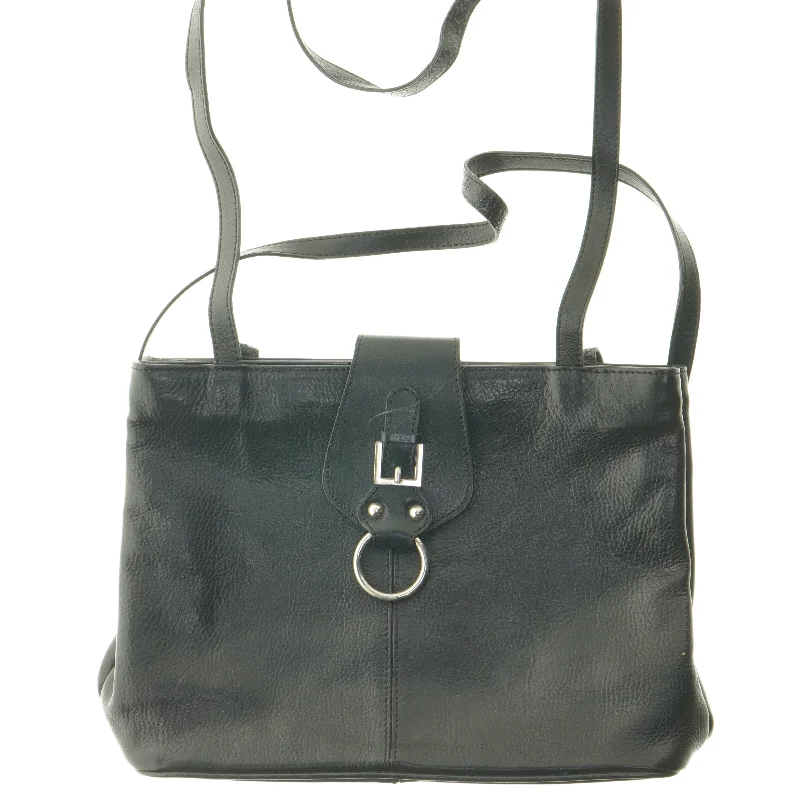 Sort skuldertaske (str. 23x34x11 cm)