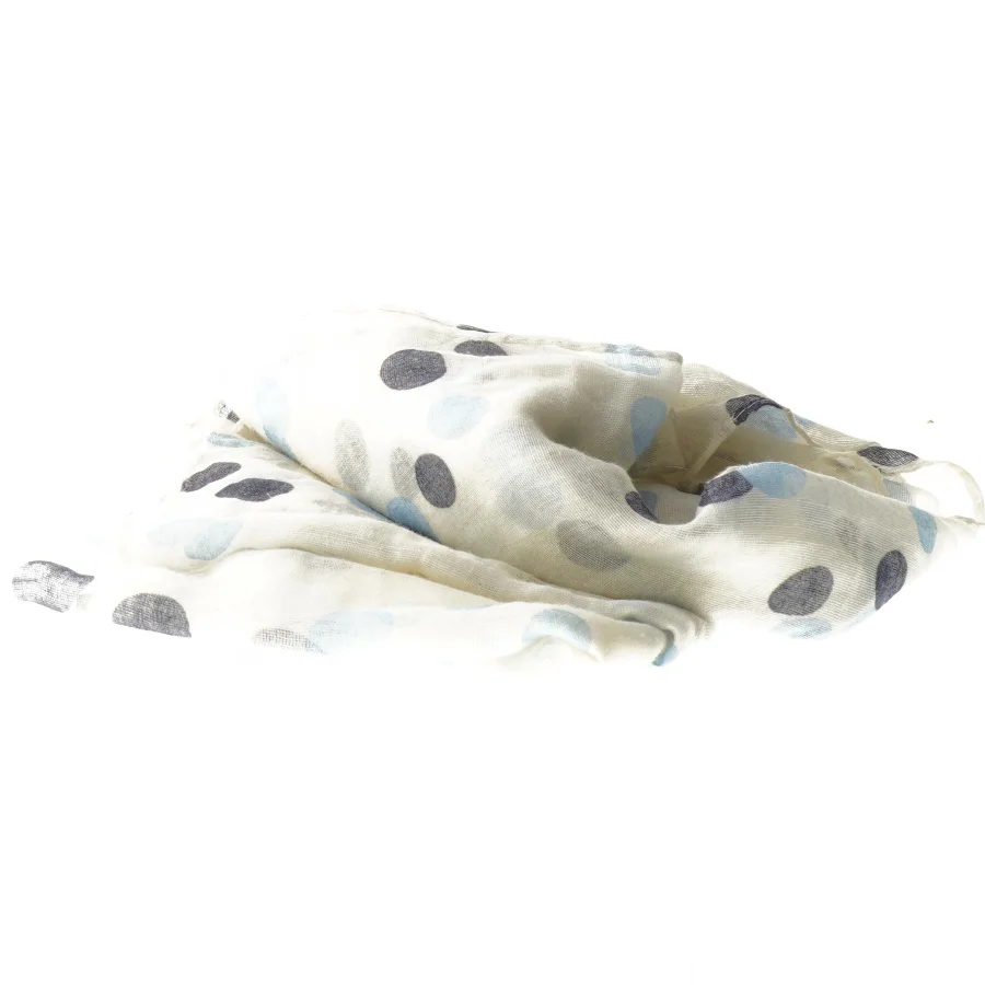 Tørklæde med prikker (str. 90x190 cm)