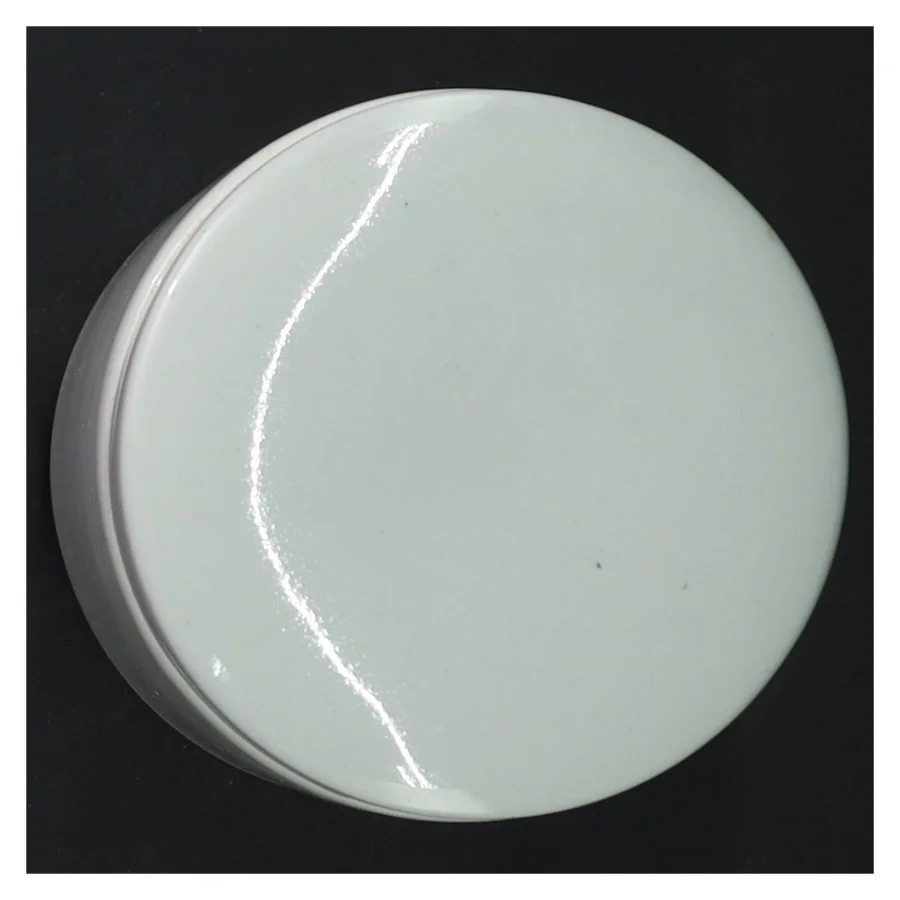 Hvid porcelænskrukke med låg fra Arabia (str. Ø 7,5 cm højde 11,5 cm)