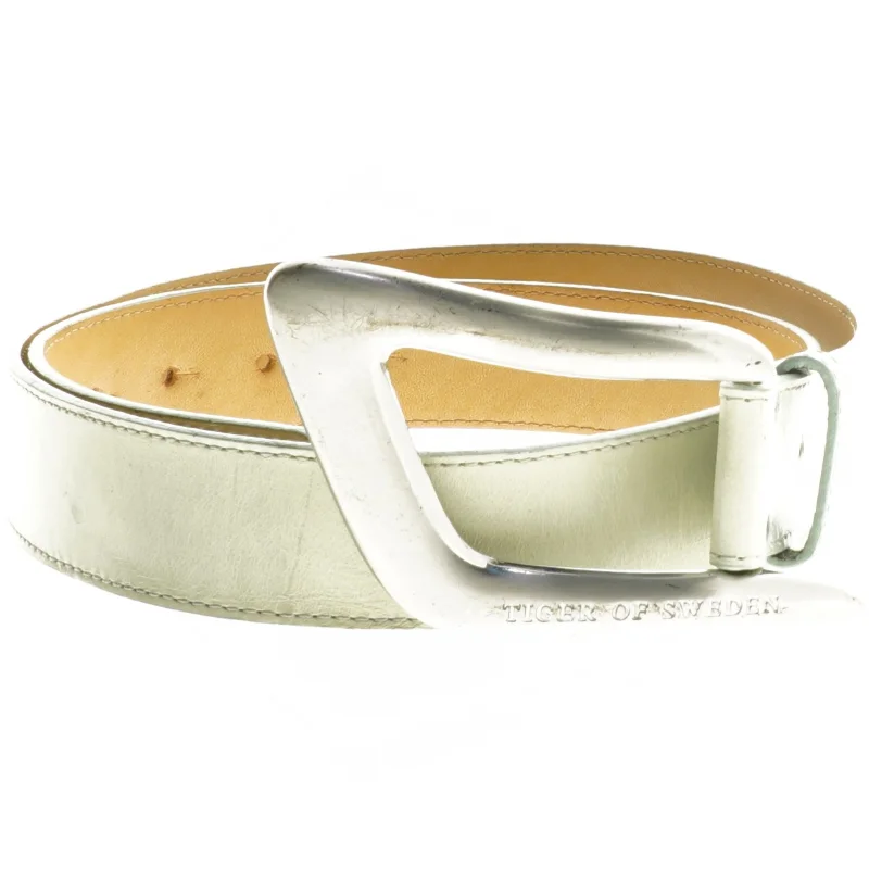 Læderbælte med metallås fra Tiger Of Sweden (str. 85 cm)