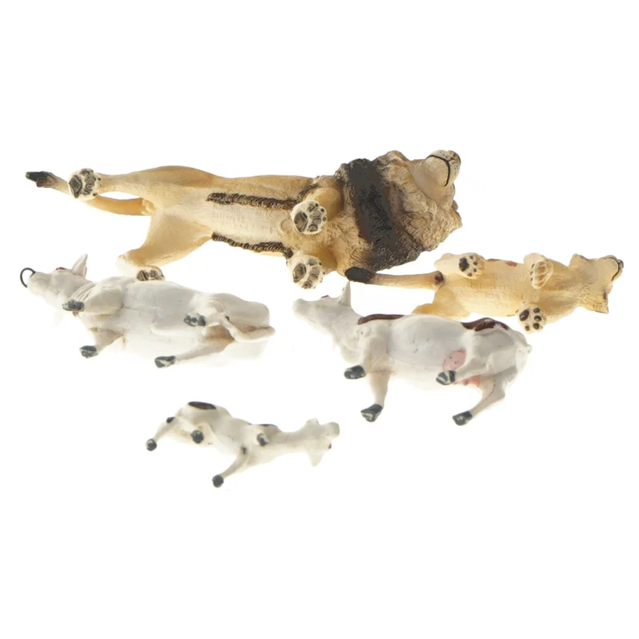 Figurer af husdyr og vilde dyr fra Sleich (str. 4,5-12 cm)