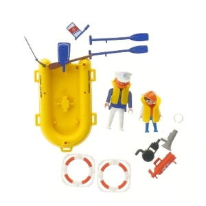 Redningsbåd fra Playmobil (str. 12x8 cm)
