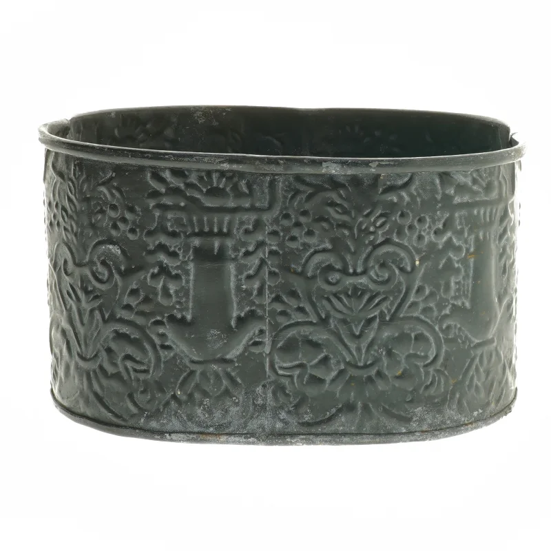 Dekorativ metalpotte fra Lene Bjerre (str. 12x20x20 cm)