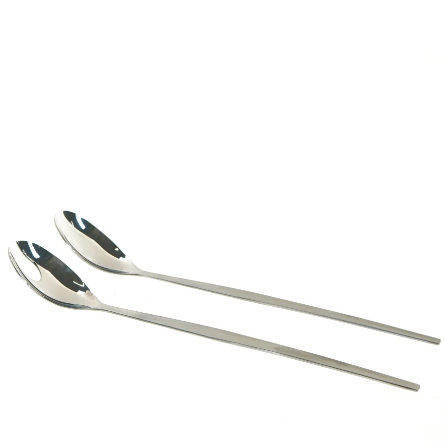 Salatbestik i rustfrit stål 26 cm fra Holmegaard (str. 26 cm)