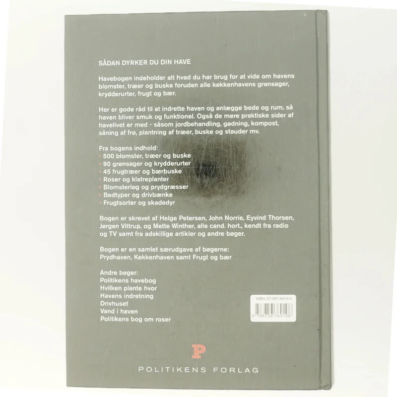 Havebogen : prydhaven, køkkenhaven, frugt og bær af John Norrie (Bog)