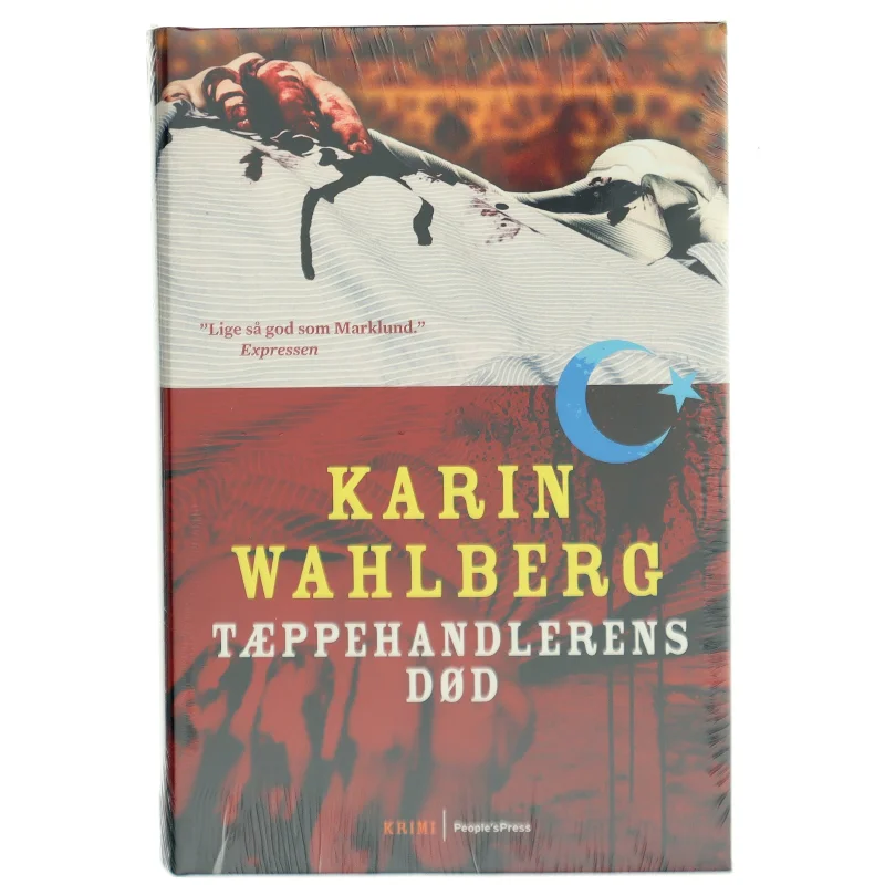 Tæppehandlerens død : kriminalroman af Karin Wahlberg (Bog)