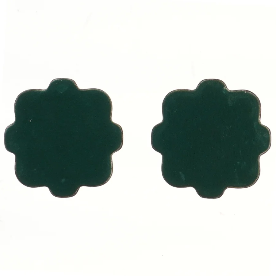 2 stk sølvfarvede lysestager 17 cm (str. 2 stk 17 cm)