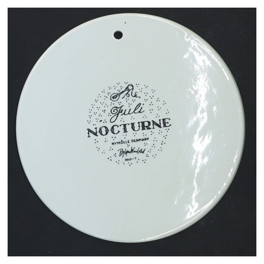 Bjørn Wiinblad Nymølle Nocturne vægplatte Ø15,5 cm fra Nymölle (str. Ø 15,5 cm)