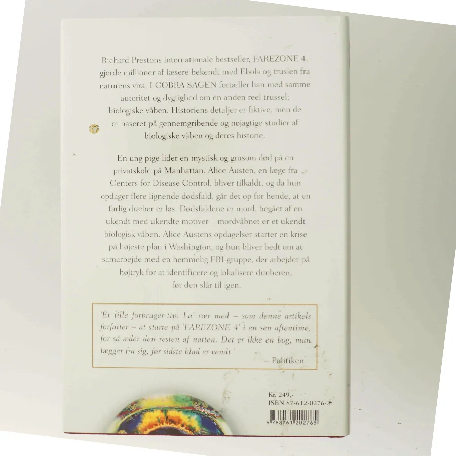 Cobra sagen af Richard Preston (f. 1954) (Bog)