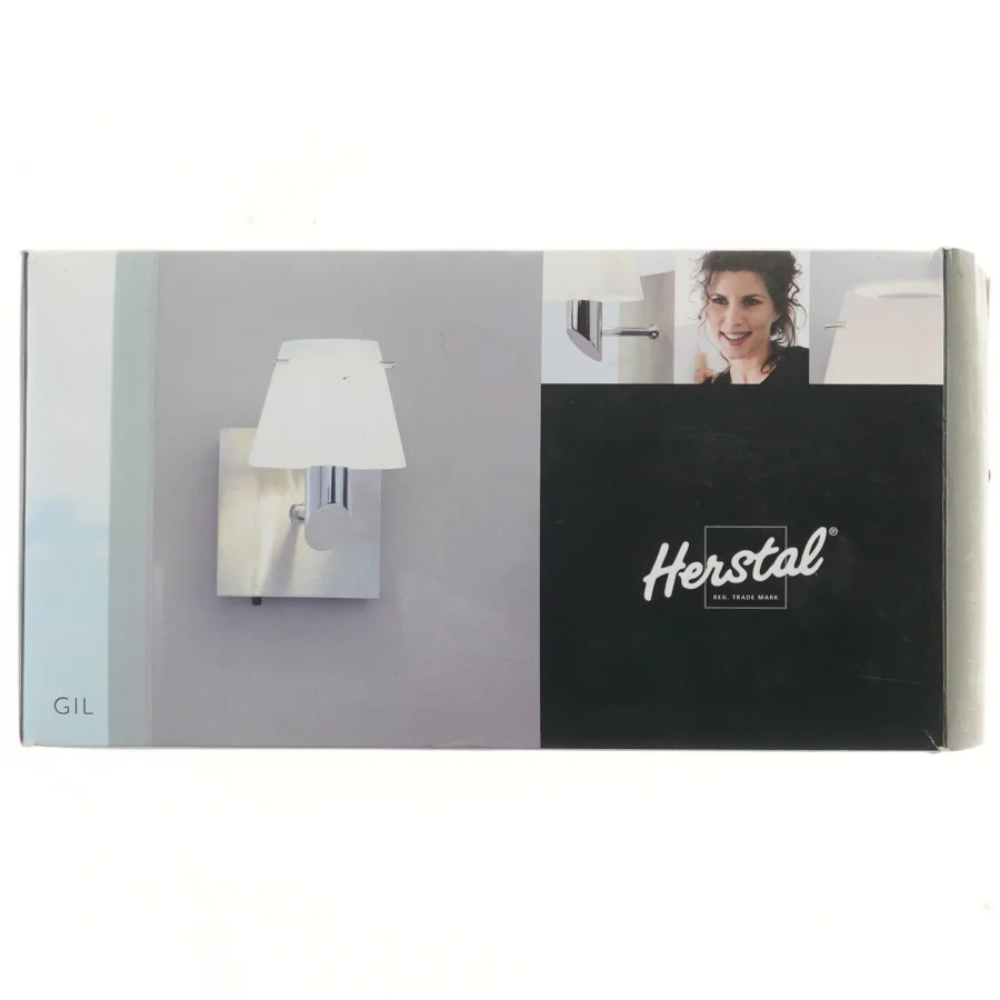 Væglampe med lysdæmper fra Herstal (str. 15x10x13 cm)