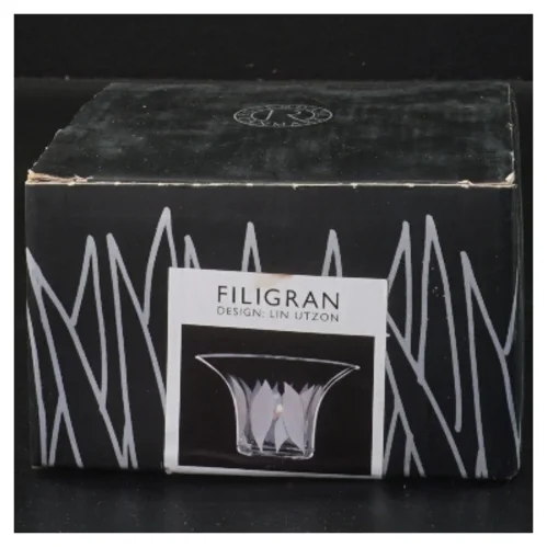 Filigran lysestage i glas Ø11,5 cm fra Filigran (str. Ø 11,5 cm)