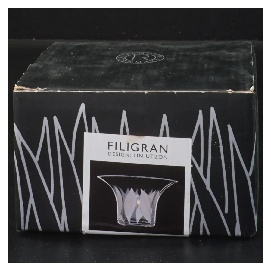 Filigran lysestage i glas Ø11,5 cm fra Filigran (str. Ø 11,5 cm)