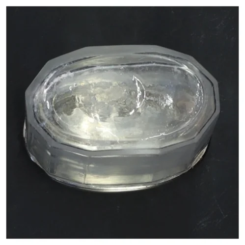 Lille glasbeholder med låg 10x7,5 cm (str. 10x7,5 cm)