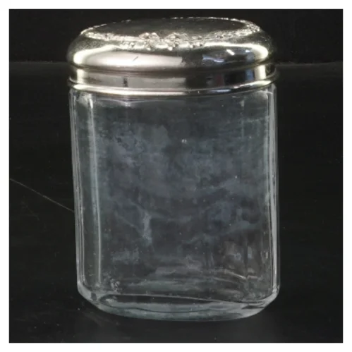 Lille glasbeholder med låg 10x7,5 cm (str. 10x7,5 cm)