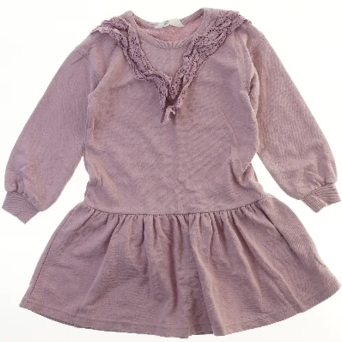 Langærmet kjole med blonde detaljer fra H&M (str. 128)