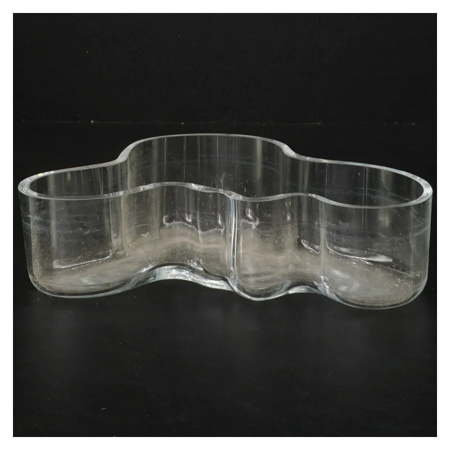 Alvar Aalto glasskål (str. Ø19,5 cm)