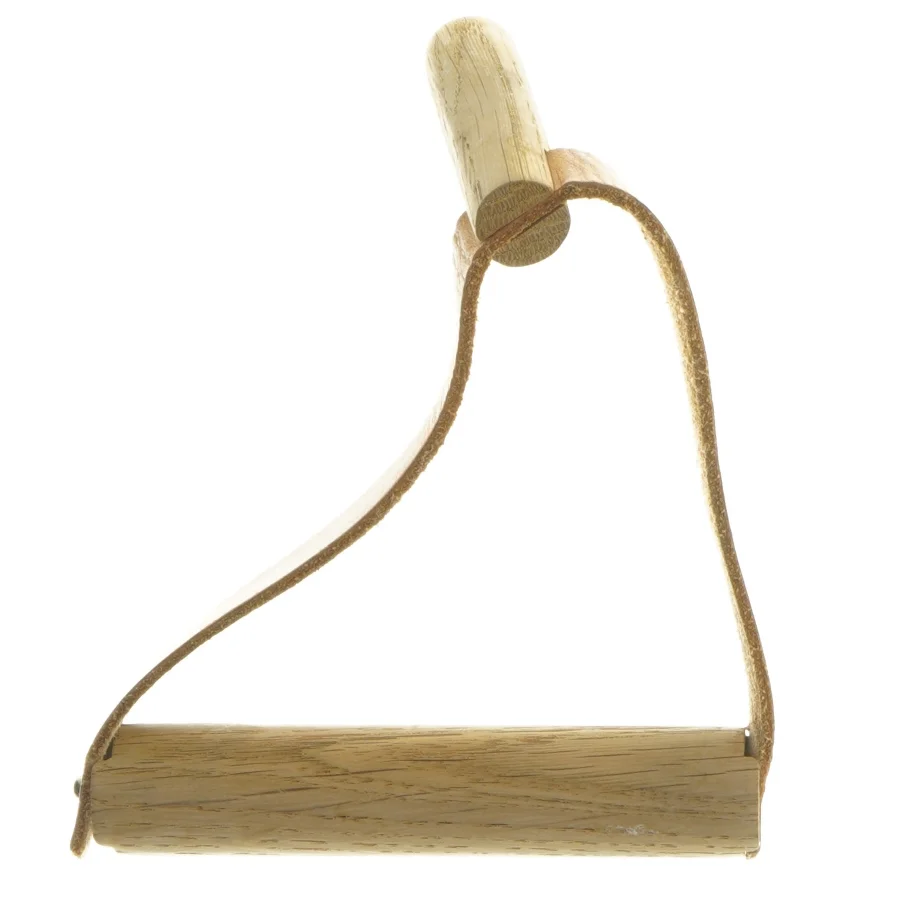 lædergreb med træstave 14 cm fra Wirth (str. 14 cm)
