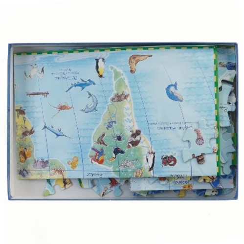 Djeco Animaux Puzzle Observation 100 brikker fra Djeco (str. 100 brikker 63x45 cm)